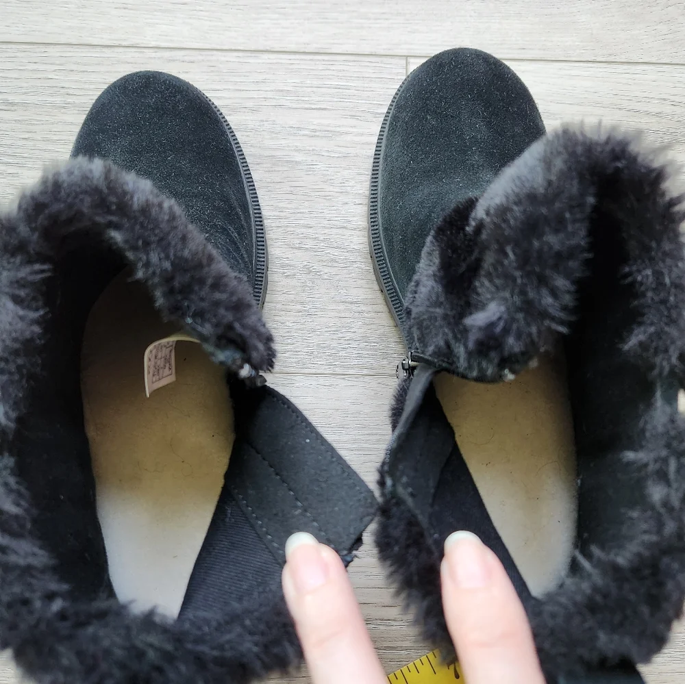 Koolabura by Ugg Berea Fuzz Ankle Boots Womens 7 Faux Fur Winter Nwot - Picture 11 of 13